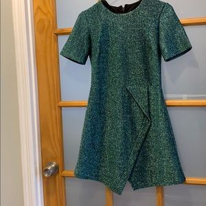 Sexy retro mini Topshop dress. Green and sparkly!